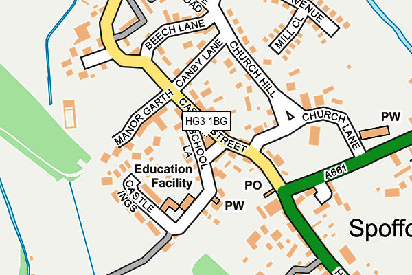 HG3 1BG map - OS OpenMap – Local (Ordnance Survey)