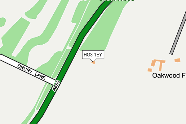 HG3 1EY map - OS OpenMap – Local (Ordnance Survey)