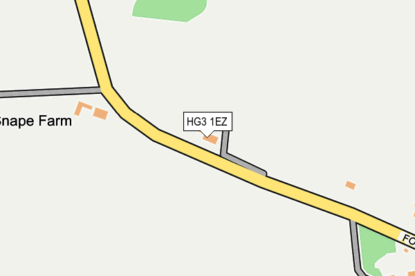 HG3 1EZ map - OS OpenMap – Local (Ordnance Survey)