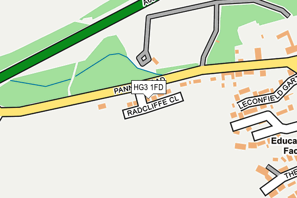 HG3 1FD map - OS OpenMap – Local (Ordnance Survey)
