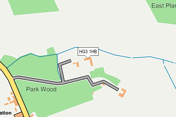HG3 1HB map - OS OpenMap – Local (Ordnance Survey)