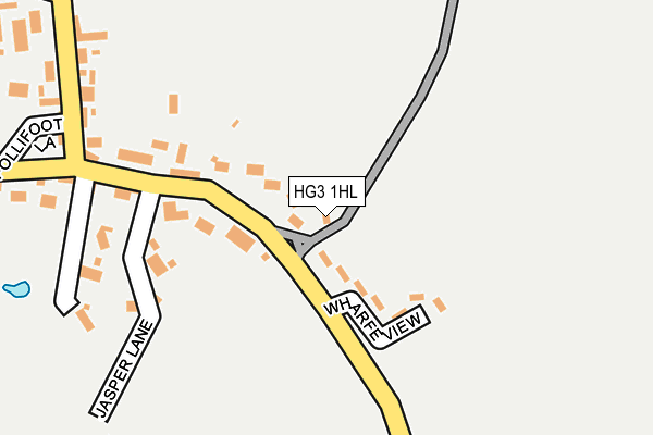 HG3 1HL map - OS OpenMap – Local (Ordnance Survey)