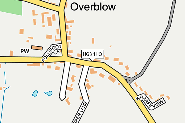 HG3 1HQ map - OS OpenMap – Local (Ordnance Survey)