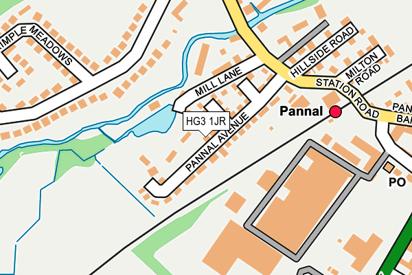 HG3 1JR map - OS OpenMap – Local (Ordnance Survey)