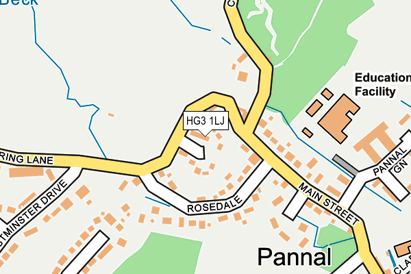 HG3 1LJ map - OS OpenMap – Local (Ordnance Survey)