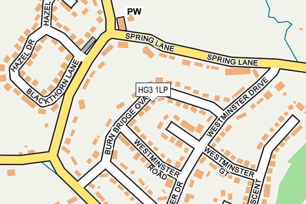 HG3 1LP map - OS OpenMap – Local (Ordnance Survey)