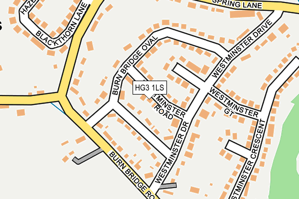 HG3 1LS map - OS OpenMap – Local (Ordnance Survey)