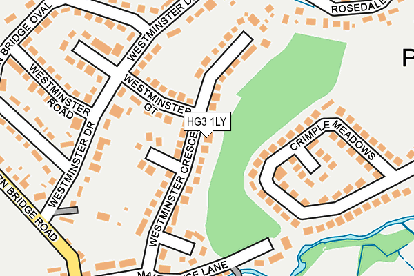 HG3 1LY map - OS OpenMap – Local (Ordnance Survey)