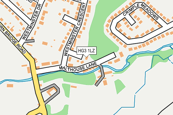 HG3 1LZ map - OS OpenMap – Local (Ordnance Survey)