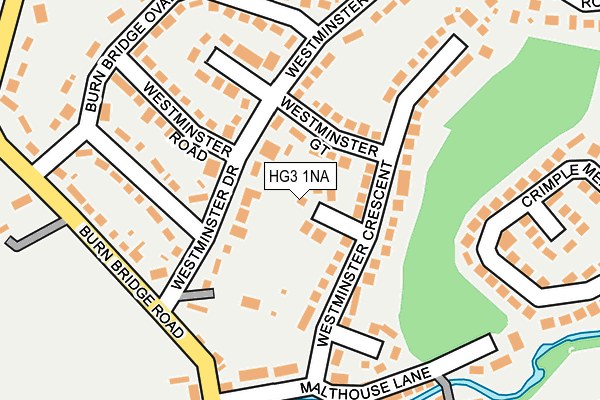 HG3 1NA map - OS OpenMap – Local (Ordnance Survey)