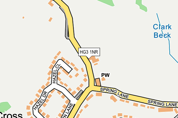 HG3 1NR map - OS OpenMap – Local (Ordnance Survey)