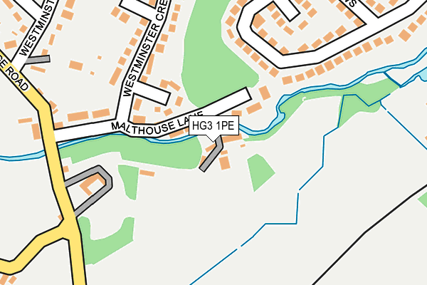 HG3 1PE map - OS OpenMap – Local (Ordnance Survey)