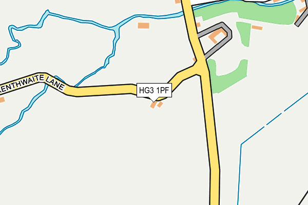 HG3 1PF map - OS OpenMap – Local (Ordnance Survey)