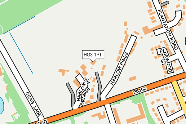HG3 1PT map - OS OpenMap – Local (Ordnance Survey)