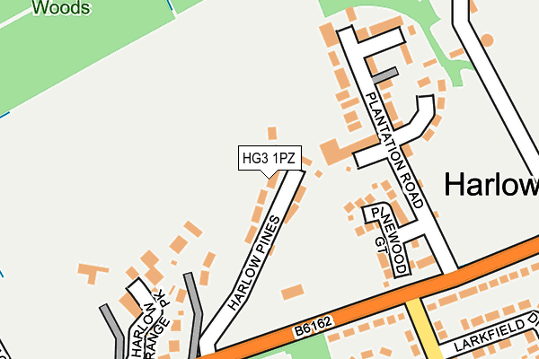 HG3 1PZ map - OS OpenMap – Local (Ordnance Survey)