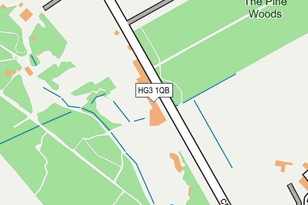 HG3 1QB map - OS OpenMap – Local (Ordnance Survey)