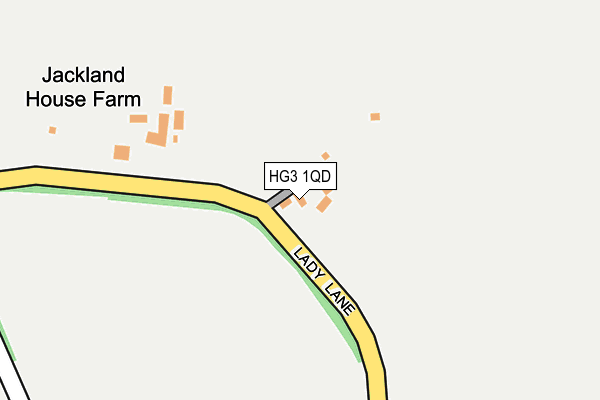 HG3 1QD map - OS OpenMap – Local (Ordnance Survey)