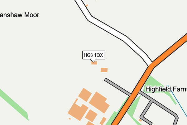 HG3 1QX map - OS OpenMap – Local (Ordnance Survey)