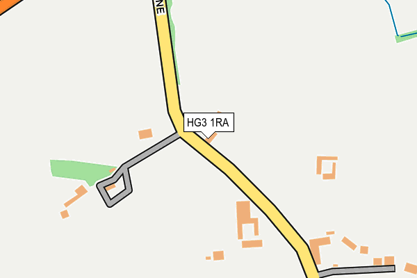 HG3 1RA map - OS OpenMap – Local (Ordnance Survey)