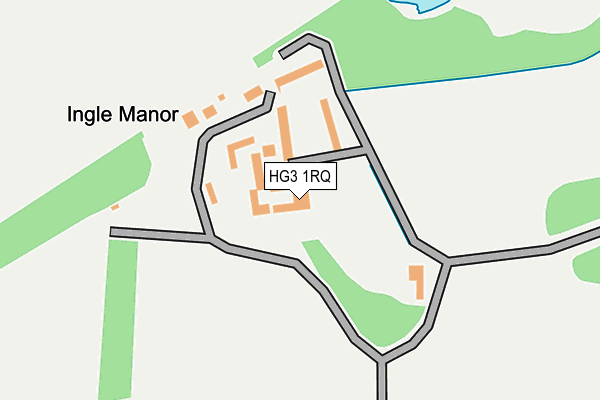 HG3 1RQ map - OS OpenMap – Local (Ordnance Survey)