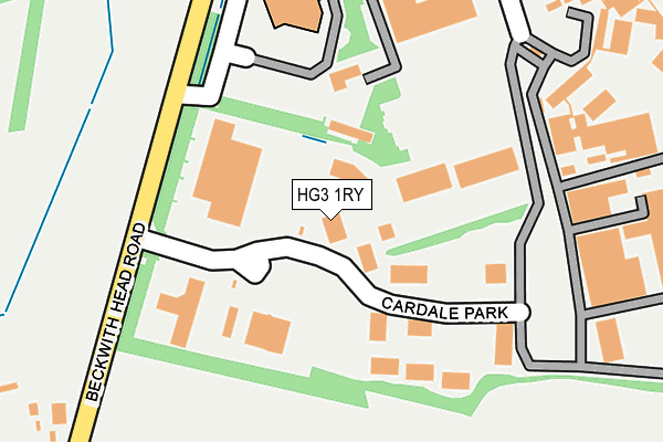 HG3 1RY map - OS OpenMap – Local (Ordnance Survey)