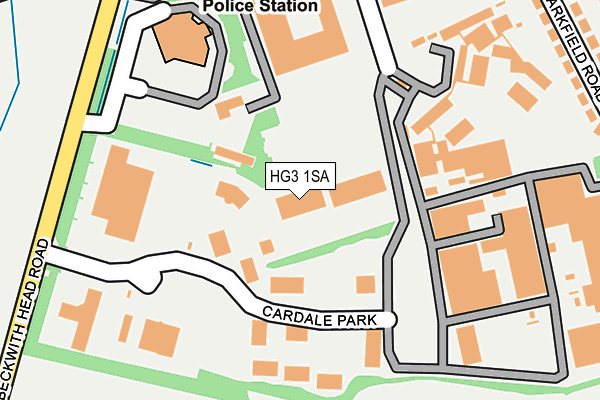 HG3 1SA map - OS OpenMap – Local (Ordnance Survey)