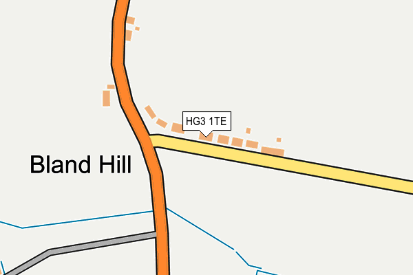 HG3 1TE map - OS OpenMap – Local (Ordnance Survey)