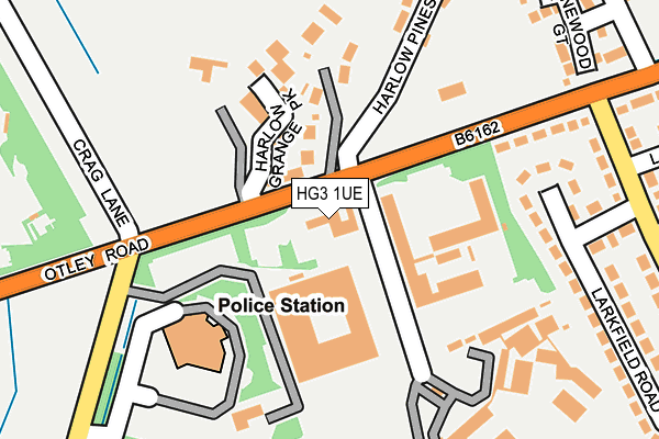 HG3 1UE map - OS OpenMap – Local (Ordnance Survey)
