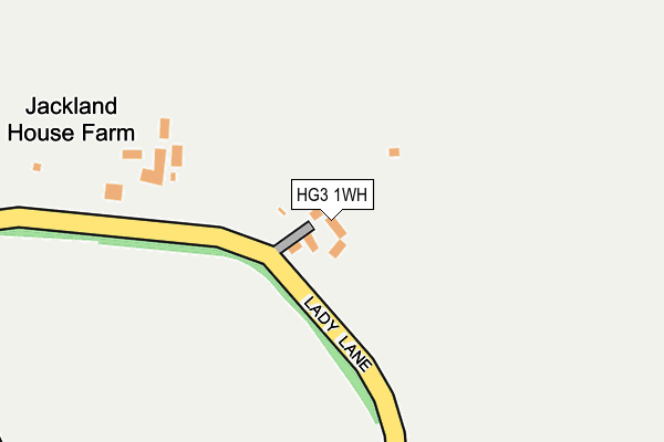 HG3 1WH map - OS OpenMap – Local (Ordnance Survey)