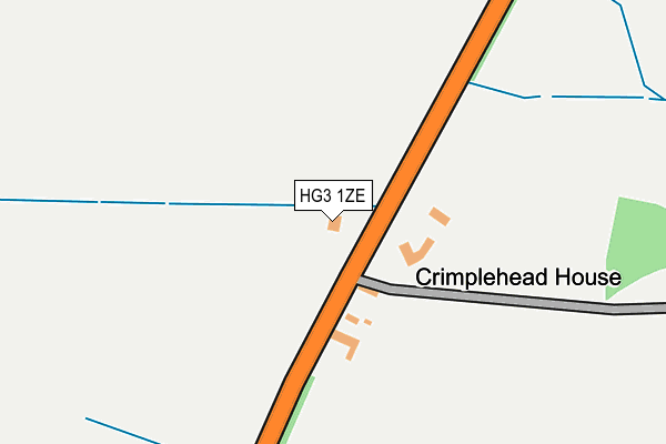 HG3 1ZE map - OS OpenMap – Local (Ordnance Survey)