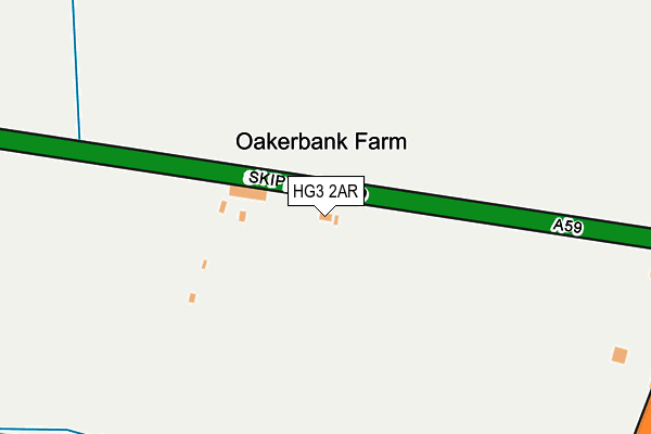 HG3 2AR map - OS OpenMap – Local (Ordnance Survey)