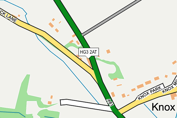 HG3 2AT map - OS OpenMap – Local (Ordnance Survey)