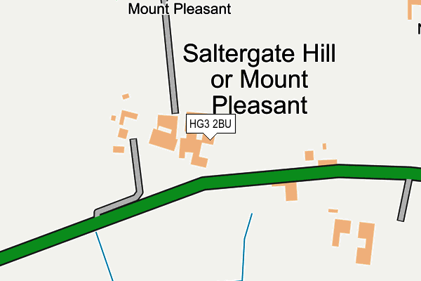 HG3 2BU map - OS OpenMap – Local (Ordnance Survey)