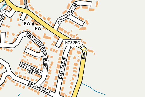 HG3 2EG map - OS OpenMap – Local (Ordnance Survey)