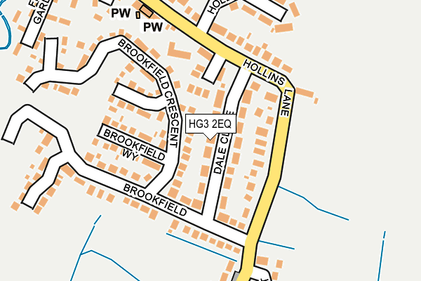 HG3 2EQ map - OS OpenMap – Local (Ordnance Survey)