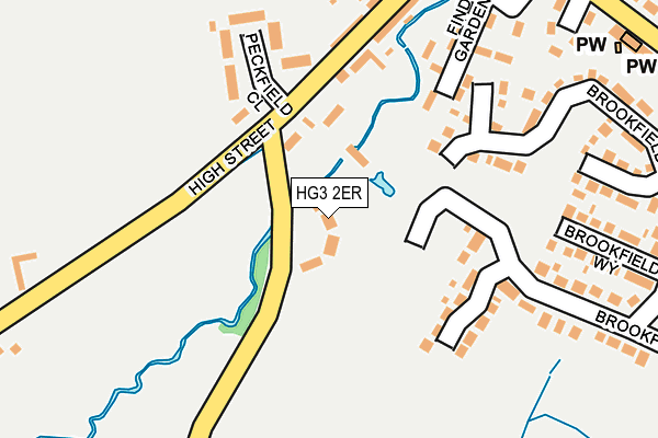 HG3 2ER map - OS OpenMap – Local (Ordnance Survey)
