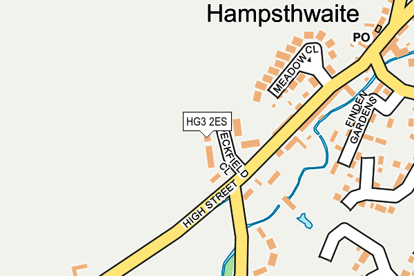 HG3 2ES map - OS OpenMap – Local (Ordnance Survey)