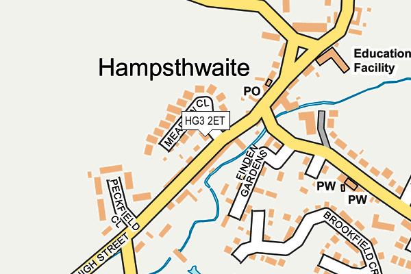 HG3 2ET map - OS OpenMap – Local (Ordnance Survey)