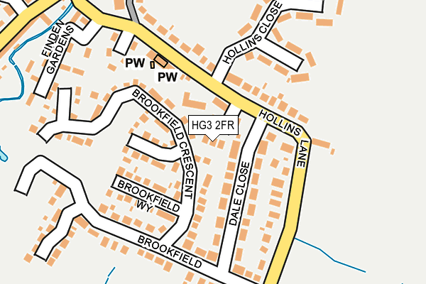 HG3 2FR map - OS OpenMap – Local (Ordnance Survey)