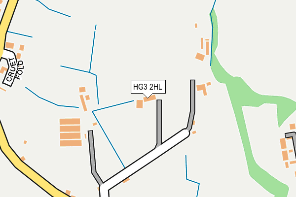 HG3 2HL map - OS OpenMap – Local (Ordnance Survey)