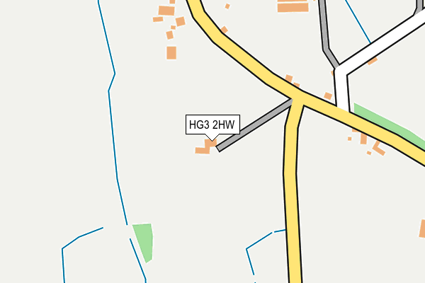 HG3 2HW map - OS OpenMap – Local (Ordnance Survey)