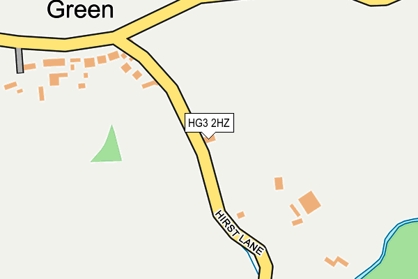 HG3 2HZ map - OS OpenMap – Local (Ordnance Survey)