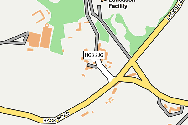 HG3 2JG map - OS OpenMap – Local (Ordnance Survey)