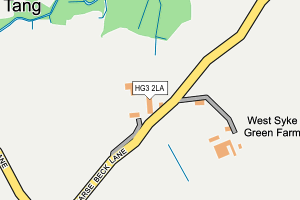 HG3 2LA map - OS OpenMap – Local (Ordnance Survey)