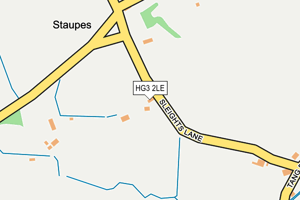 HG3 2LE map - OS OpenMap – Local (Ordnance Survey)