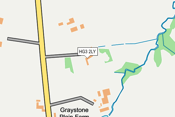 HG3 2LY map - OS OpenMap – Local (Ordnance Survey)
