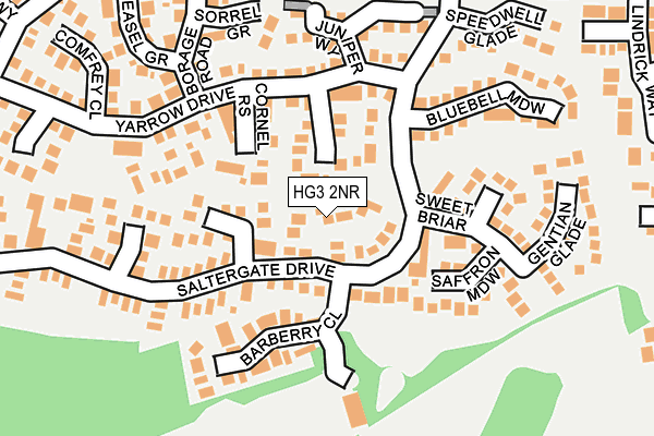 HG3 2NR map - OS OpenMap – Local (Ordnance Survey)