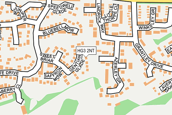 HG3 2NT map - OS OpenMap – Local (Ordnance Survey)