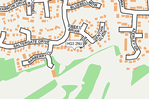 HG3 2NU map - OS OpenMap – Local (Ordnance Survey)