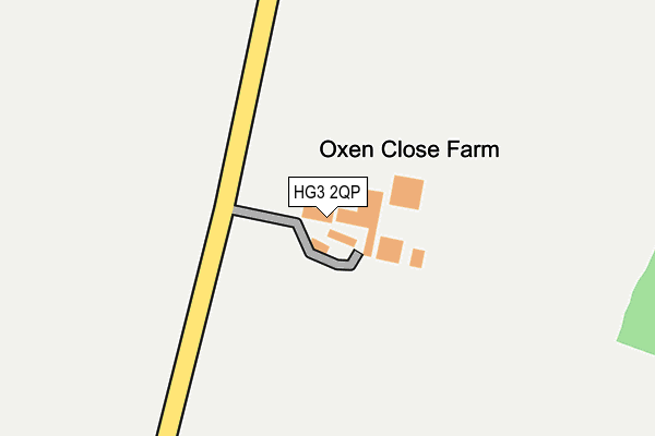 HG3 2QP map - OS OpenMap – Local (Ordnance Survey)